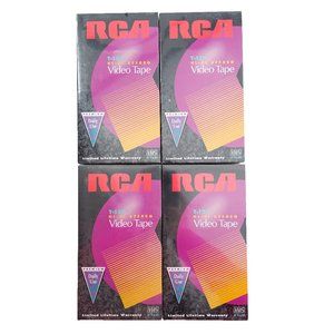 4 RCA T-120 VHS Tapes Blank Hi-Fi Video Tape - New